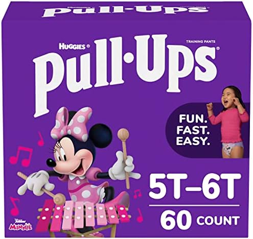 Pull-Up Lányok szobatisztaság Nadrág, 5T-6T (46+ lbs), 60 Szám