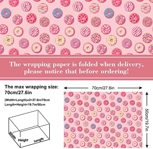 AnyDesign 12 Lap Édes Csomagolópapír Rózsaszínt Muffin a Muffin Minta Ajándék Wrap Tömeges Desszert Nyomtatás Művészeti Papír