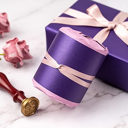 RUSPEPA Lila Matt Csomagolópapír - egyszínű Gyöngyös - csillogás Papír Tökéletes Esküvő, Születésnap, Karácsony, Baba Zuhany