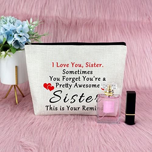 Nővérem Ajándék Nővér Smink Táska Barátság Ajándék a Nők, Barátok, Szülinapi Ajándék a Legjobb testvér Ballagási Ajándék