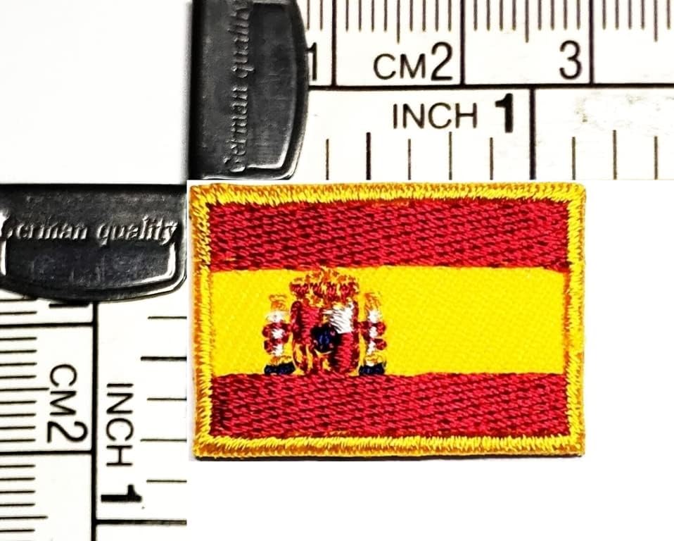 Kleenplus 0.6X1.1 HÜVELYK. Mini Spanyol Zászló Javítás Zászló Jelkép Jelmez Egységes Katonai Taktikai Hímzett Applied Foltok