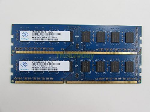 Nanya NT4GC64B8HG0NF-DI 8 GB 2 x 4GB PC3-12800U DDR3 1600 CL11 Asztali Memória Kit