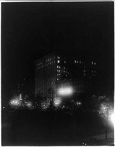 HistoricalFindings Fotó: Munsey Épület,Nemzeti Színház,1300 Blokk,az E Street,Este,Washington DC-ben,1921