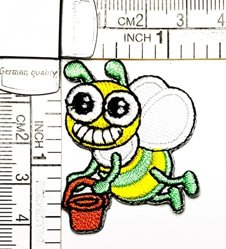 Kleenplus 3pcs. Mini Aranyos méh, Méh Hímzett Vasalót Varrni a Patch Fashion Arts Szorgalmas méhecske Rajzfilm Matrica Foltok