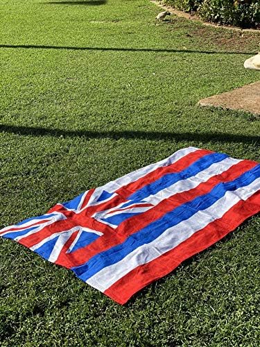 Winnie Divat Modern Hawaii Zászló Strand Törölköző 30 x 60 - Pamut - Egyszerű Mosás - (30x60 hüvelykes Multi) (30x60