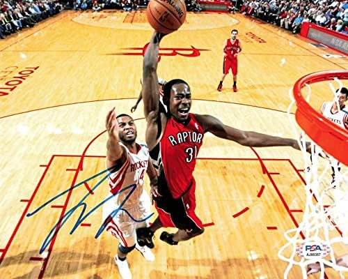 Terrence Ross aláírt 8x10 fotó PSA/DNS-Toronto Raptors Aláírt - Dedikált NBA-Fotók