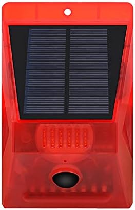 Villogó Udvaron Sound Farm Rendszer Kültéri & Figyelmeztető Solar L-amp Mozgásérzékelő Szenzor 110dB Riasztás Riasztás Fény