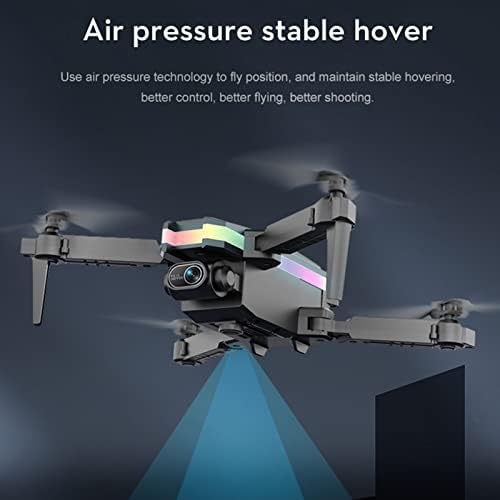 Luqeeg Távirányító Quadcopter, Mini Drón Légi Fotózás, Színes Fény Gép Játékok Kamera 4k Hd Pixel, WiFi Funkció, fej nélküli