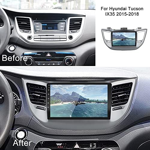 Autó Hifi a Carplay Hyundai Tucson ix35 2015-2018 autórádió 2 GB, 32 gb-os, 9 Hüvelykes IPS érintőképernyő, GPS Navigáció