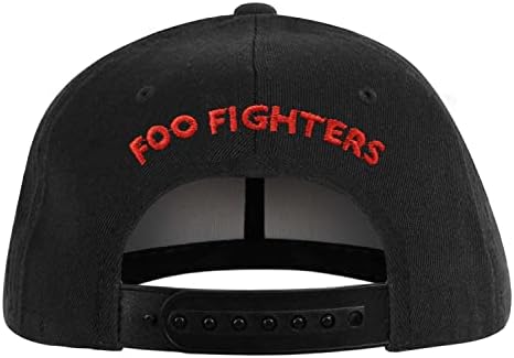 A Foo Fighters Férfi Piros Kör Logó Baseball Sapka Fekete