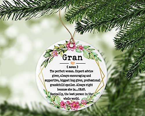 WolfeDesignPDD Gran Főnév Dísz, - Karácsonyi Dísz a Gran - anyák Napja Dísz - Gran Ajándékok - Gran Meghatározás - Emlék