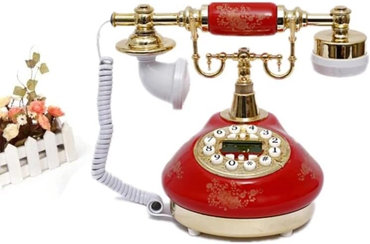 ZSEDP Antik Telefon Vezetékes Régimódi Telefon Gombot, Telefonos, LCD Kijelző Klasszikus Kerámia Retro Telefon