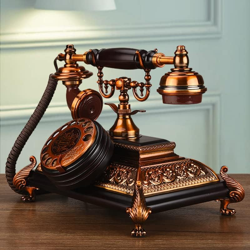 Rotary Telefonvonal Klasszikus Asztal Telefon Európai Stílusú Amerikai Office Élő Dekoráció Retro Vezetékes Haza Szoba (Szín