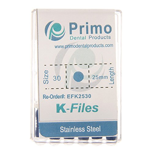 Primo Dental Termékek EFK254580 K-Fájl, 25 mm, 45/80, Válogatott (Csomag 6)