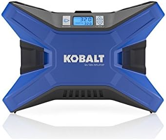 Kobalt 120v & 12v Hordozható Kompresszor Inflator Gumiabroncs-Szivattyú-Fúvóka Tű 120 PSI LED Kijelző