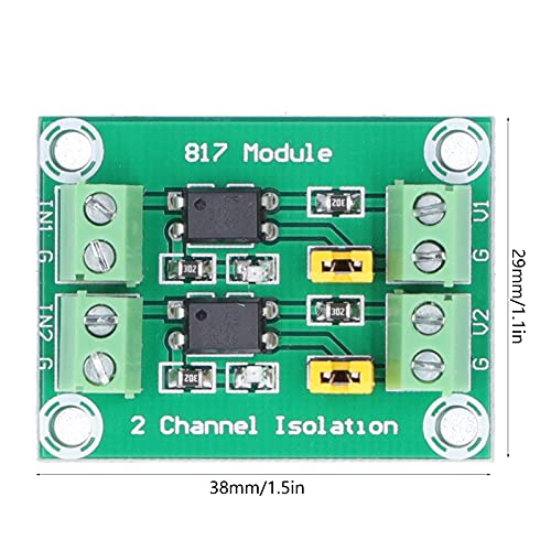 Fafeicy Feszültség Ellenőrzés Adapter Modul 3.6-24V, 3.6-30V Output, 817 Optocoupler, 2 Csatorna Optocoupler Fotoelektromos
