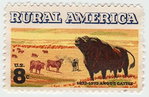 1973 Angus Marha Vidéki Amerika Kérdés 8¢ MINKET Bélyeg