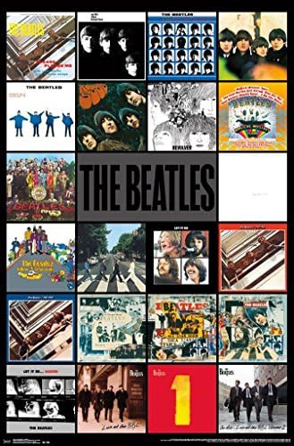 A Beatles Albumok Poszter (24x36) (keret nélküli)