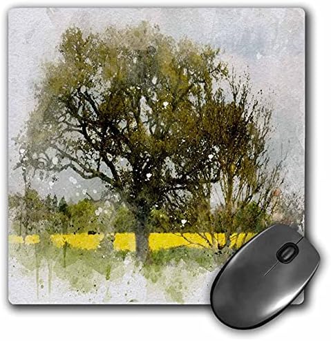 3dRose Kép Akvarell Fa a Mezőn - Egér Pad (mp_349441_1)