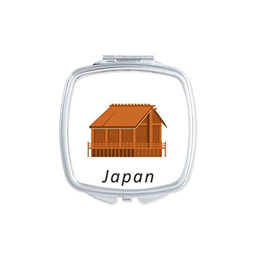 A Hagyományos Japán Edo Ház Tükör Hordozható Kompakt Zsebében Smink Kétoldalas Üveg