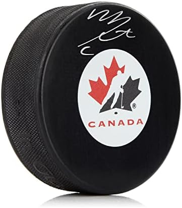 Mitch Marner Csapat Kanada Dedikált Jégkorong - Dedikált NHL Korong