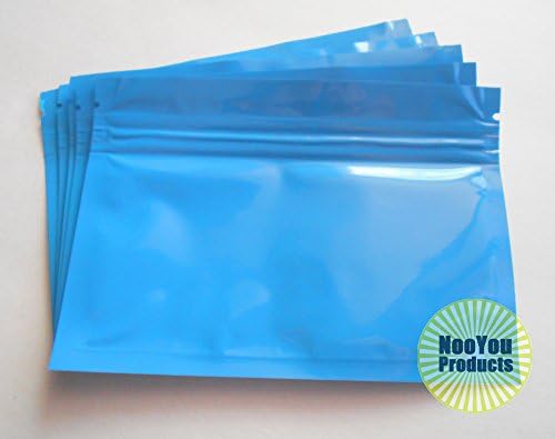 Törlés/Kék 5x3.5 Széles Nyílás Vízszintes Cipzár Stílus Bolt Táskák hőérzékeny-képes A Könny-Lap Élelmiszer Biztonságos Szag