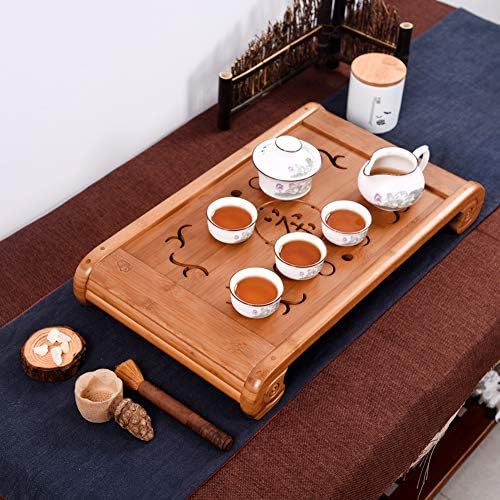 Tea Tehetség Tározó & Vízelvezető Típus Tea, Bambusz Tálca - Japán/Kínai kung fu-ja Tea Asztal Várja Tálca Doboz kung-fu