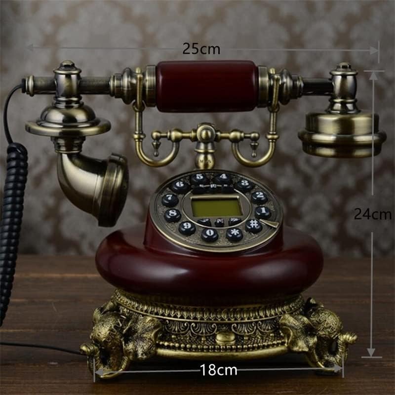ZLXDP Antik Vezetékes Telefon Haza Hívó AZONOSÍTÓJA Vezetékes Telefon a Gyanta, valamint a Utánzás Fém kihangosító Gombot,