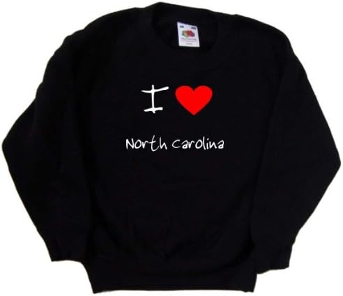 Szeretem A Szíved, Észak-Karolina Fekete Pulóver