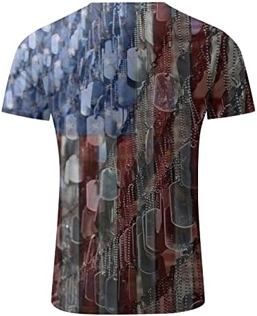 UBST Férfi Hazafias Katona Rövid Ujjú T-shirt, július 4-Retro Amerikai Zászló Maximum Nyári Slim Fit Muscle Tees