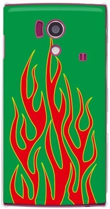 A második Bőr Tűz Minta Zöld Piros x (Törlés) / az AQUOS Phone si SH-01E/docomo DSHA1E-PCCL-201-Y173