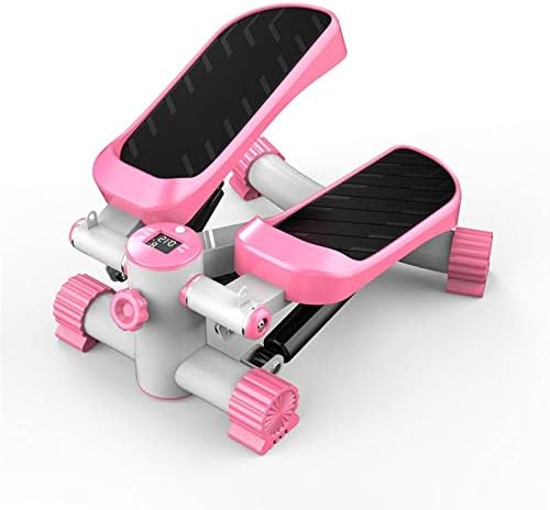 JAZHSMOM Otthoni Mini Hidraulikus Zsír-csökkentő Léptető Otthoni Fitness gépek Karcsúsító Léptető 1 (Szín : Rózsaszín, Méret