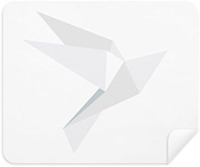 Fehér Origa Galamb Minta tisztítókendővel Képernyő Tisztító 2db Velúr Szövet
