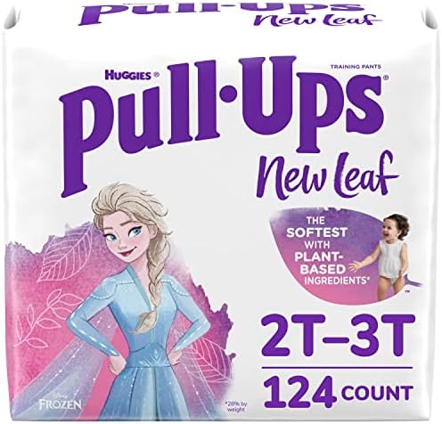 Pull-Ups Új Levél Lányok Disney Fagyasztott szobatisztaság Nadrág Képzés Fehérnemű, 2T-3T, 124 Ct