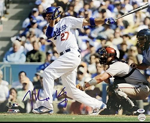 Matt Kemp Aláírt 16x20 Fotó PSA W27387 Dodgers - Dedikált MLB Fotók
