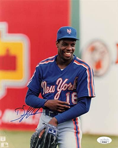 Doki Gooden Aláírt 8x10 Fotó New York Mets (SZÖVETSÉG VV33913) - Dedikált MLB Fotók