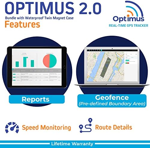 Optimus 2.0 GPS Nyomkövető - Csomag Vízálló Twin Mágnes Esetében Járművek, Eszközök - 4G LTE - Valós idejű GPS Nyomkövető
