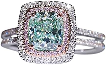 Női Gyűrűk Egyszerű Ékszer Esküvő Luxus Kő Vágott Kézzel Készített Ajándék Eljegyzési Fehér Gyűrű Fülbevaló Mérete 8 Gyűrűk