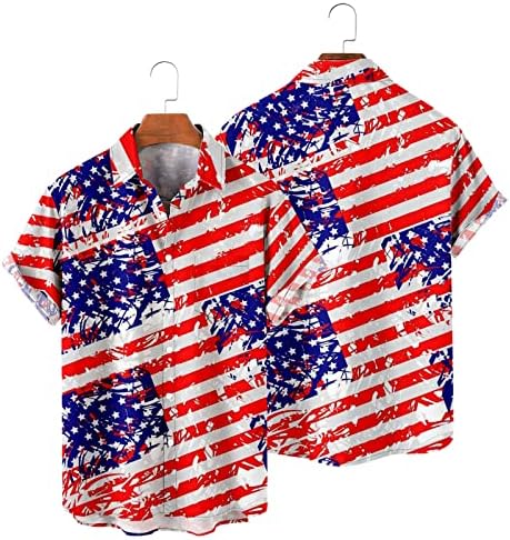 Bmisegm Nyári Férfi póló Férfi ruházat Függetlenség Napja Zászló 3D-s Digitális Nyomtatás Személyre szabott Divat Hajtóka