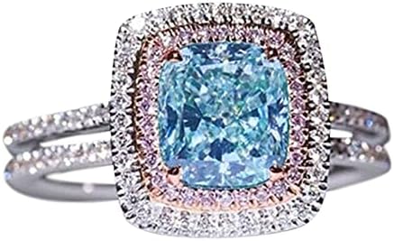 Női Gyűrűk Egyszerű Ékszer Esküvő Luxus Kő Vágott Kézzel Készített Ajándék Eljegyzési Fehér Gyűrű Fülbevaló Mérete 8 Gyűrűk