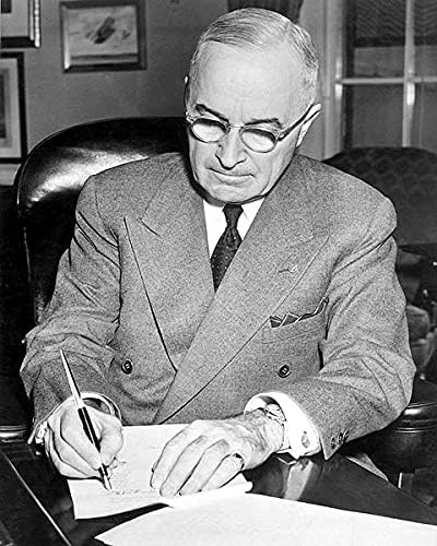 Harry Truman amerikai Elnök Portréját 11x14 Ezüst-Halogenid-Fotó Nyomtatás
