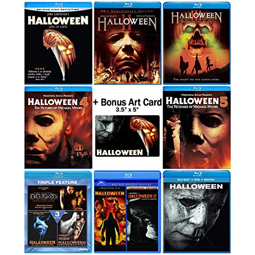 Halloween: Ultimate 11 Film Gyűjtemény: Teljes Eredeti + Rob Zombie Remake + 2018 Folytatást, Blu-ray Sorozat + Bónusz Art-Kártya