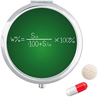 Kémia Kowledge Oldhatóság Formula Tabletta Esetben Zsebében Gyógyszer Tároló Doboz, Tartály Adagoló