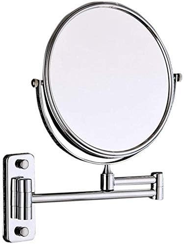 LIANXIAO - Tükör Soros Összecsukható 3-szoros Nagyításban Fürdőszoba Kerek Hiúság Tükör, Borotválkozó Tükör, 8 Inch Smink
