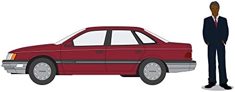 ModelToyCars 1989-es Ford Taurus w/ Értékesítési Munkatárs az Öltöny, Vörös - zöld fény 97130D - 1/64 Skála Fröccsöntött