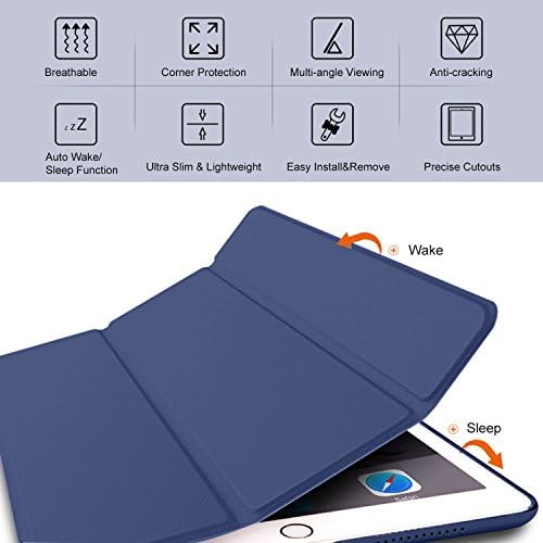 hogy iPad Pro 9.7 Esetben Tri-Fold Ultra Slim Fit Okos Shell Védő DuraSafe Prémium Fedezze Auto Sleep/Wake, Több Szögben