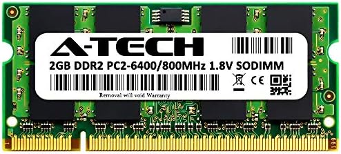 Egy-Tech 2GB DDR2 800MHz SODIMM PC2-6400 1.8 V CL6 200-Pin Non-ECC nem pufferelt Laptop RAM Memória bővítés Modul