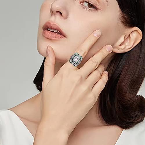 2023 Új Luxus Teljes Gyémánt Körte Alakú Gyűrű, Ékszerek, Szülinapi Javaslat Menyasszonyi Eljegyzési Parti Gyűrű Mérete 8